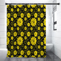 Manipura Chakra Pattern Print Shower Curtain