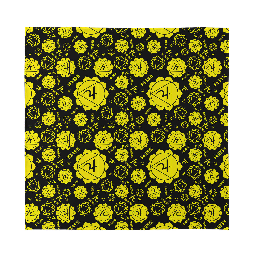 Manipura Chakra Pattern Print Silk Bandana