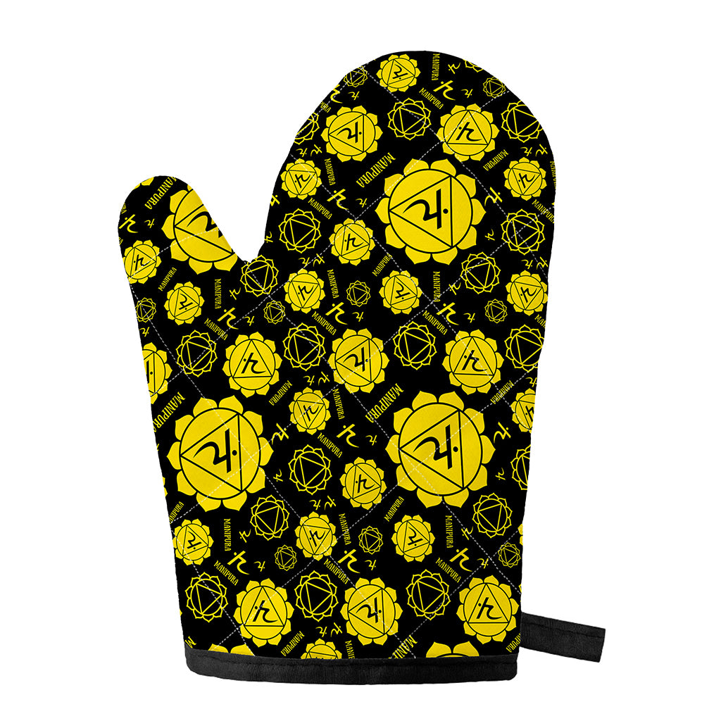 Manipura Chakra Pattern Print Single Oven Mitt