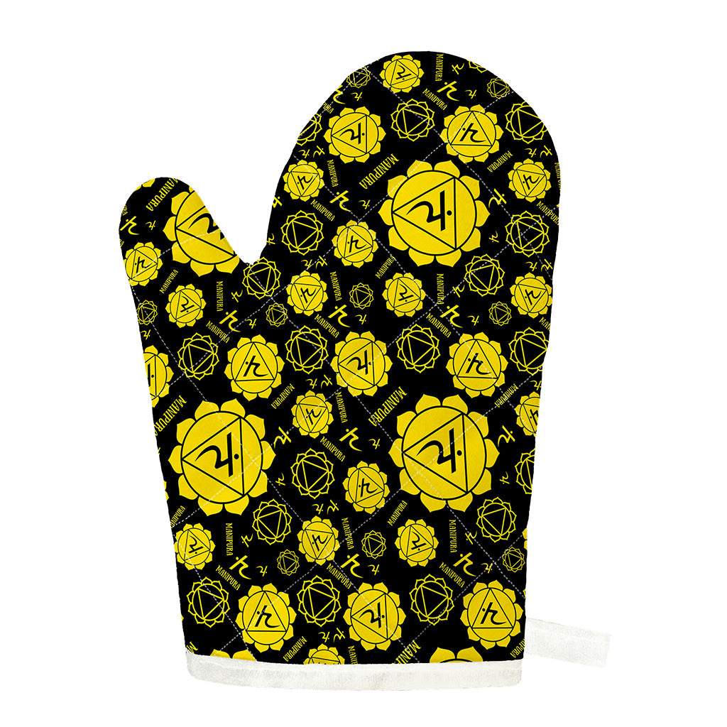 Manipura Chakra Pattern Print Single Oven Mitt