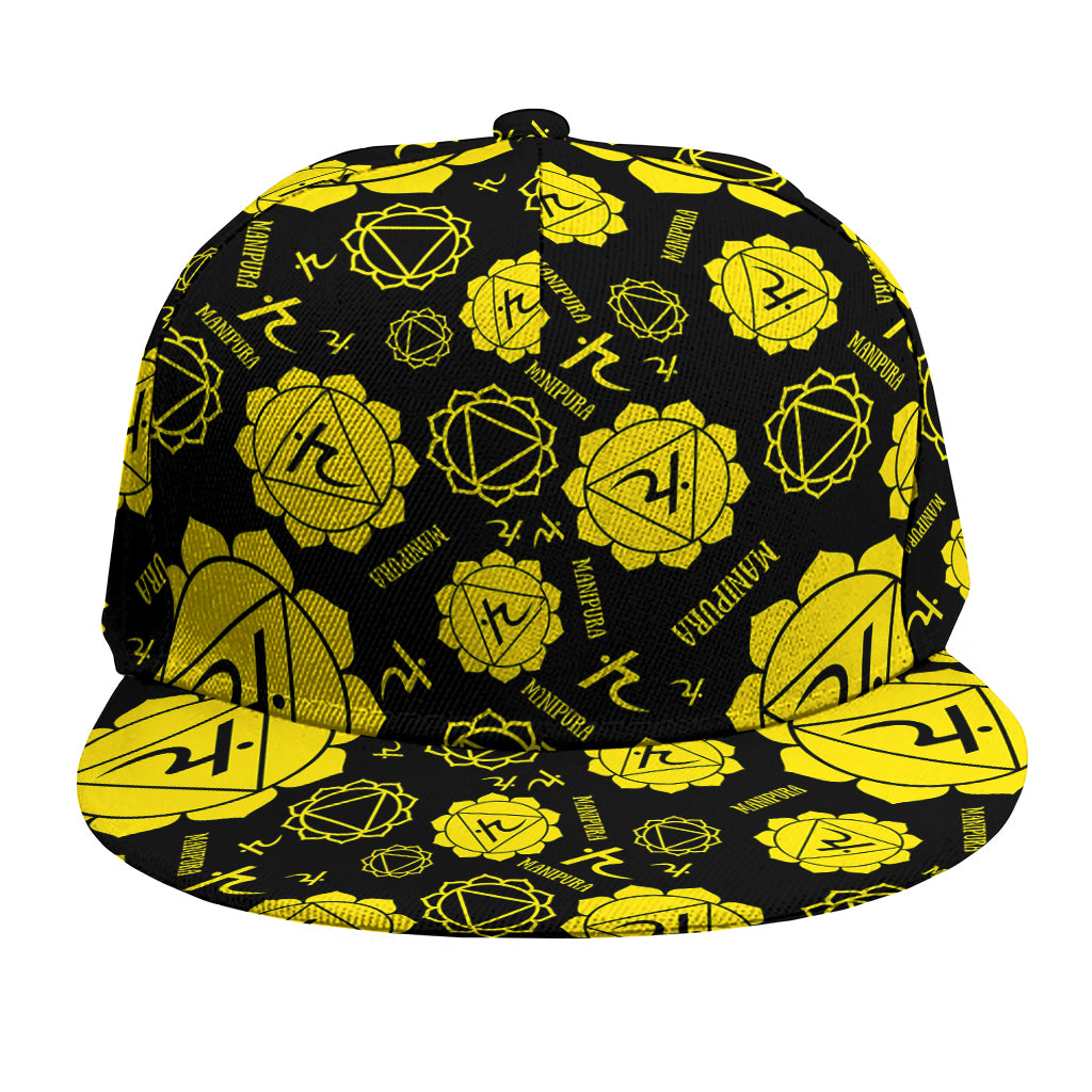 Manipura Chakra Pattern Print Snapback Cap