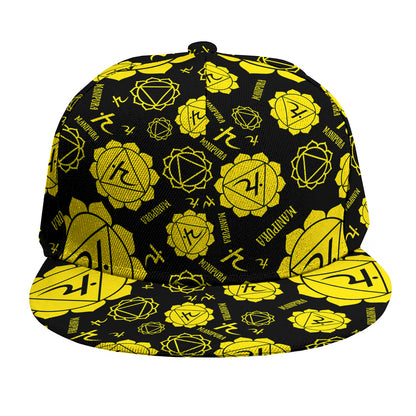 Manipura Chakra Pattern Print Snapback Cap