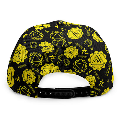 Manipura Chakra Pattern Print Snapback Cap