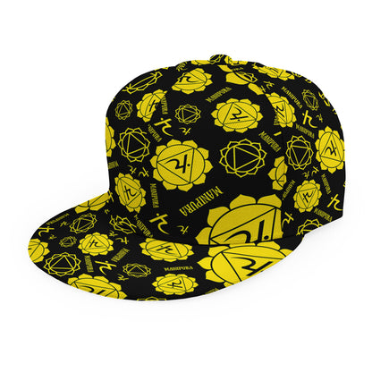 Manipura Chakra Pattern Print Snapback Cap