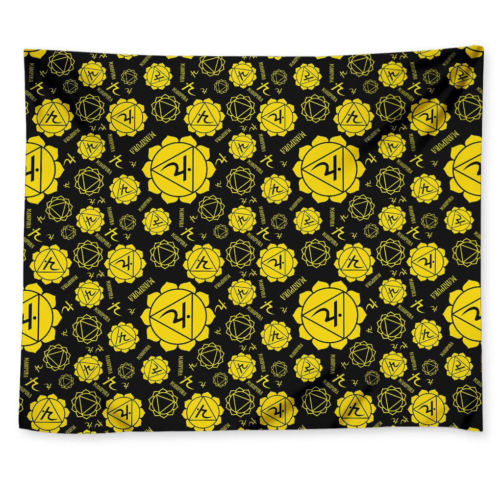 Manipura Chakra Pattern Print Tapestry