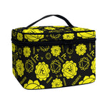Manipura Chakra Pattern Print Travel Makeup Bag
