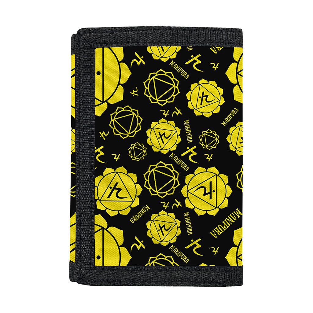 Manipura Chakra Pattern Print Trifold Wallet