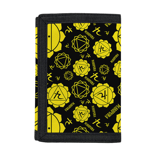 Manipura Chakra Pattern Print Trifold Wallet