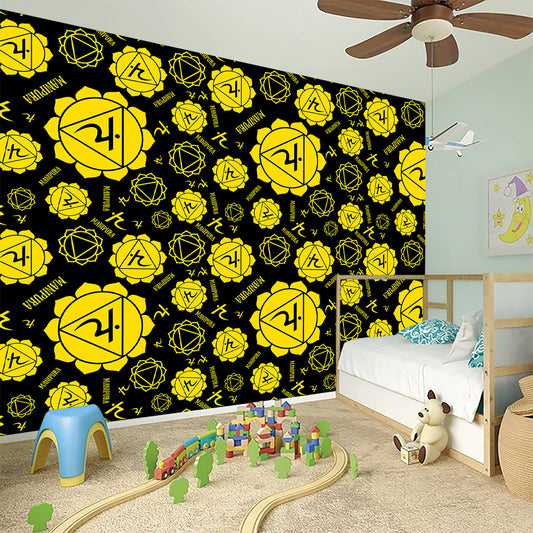 Manipura Chakra Pattern Print Wall Sticker
