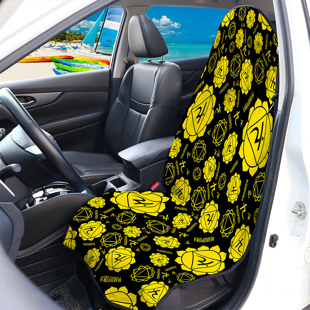 Manipura Chakra Pattern Print Waterproof Car Seat Cover