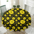 Manipura Chakra Pattern Print Waterproof Round Tablecloth
