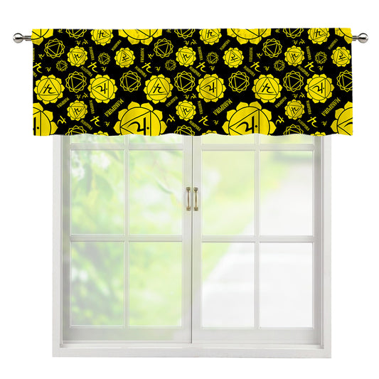 Manipura Chakra Pattern Print Window Valance