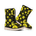 Manipura Chakra Pattern Print Winter Boots