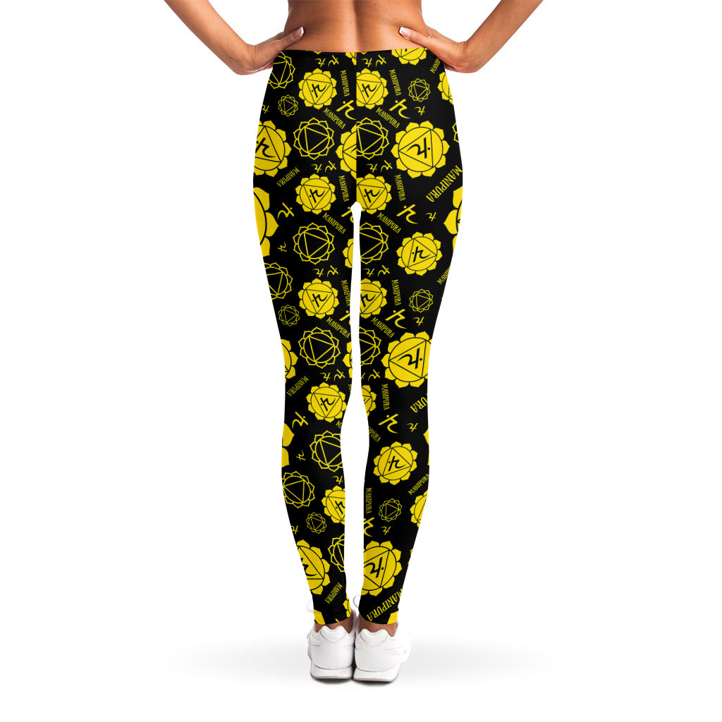 Manipura Chakra Pattern Print Women's Leggings