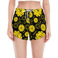 Manipura Chakra Pattern Print Women's Split Running Shorts