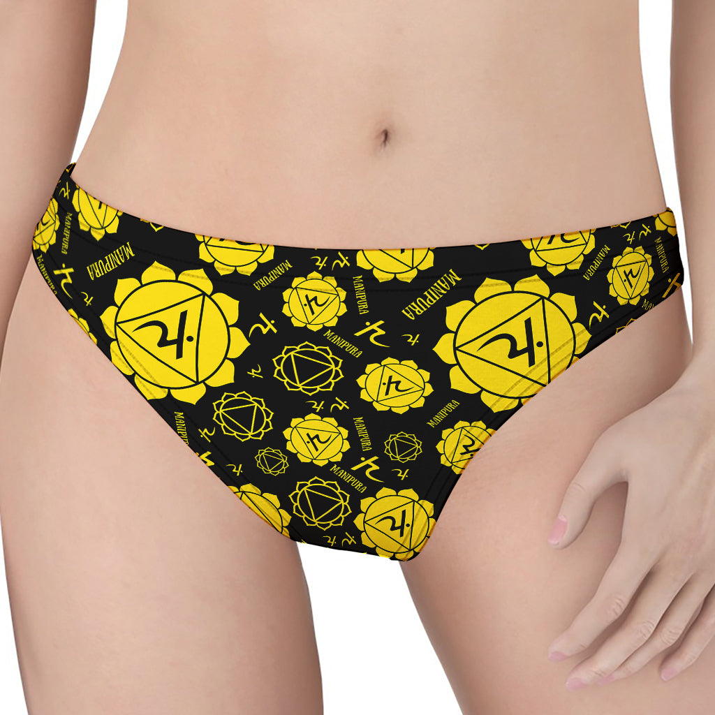 Manipura Chakra Pattern Print Women's Thong