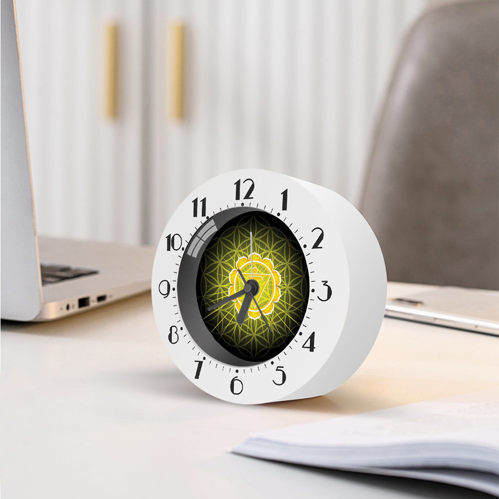 Manipura Chakra Spiritual Print Alarm Clock