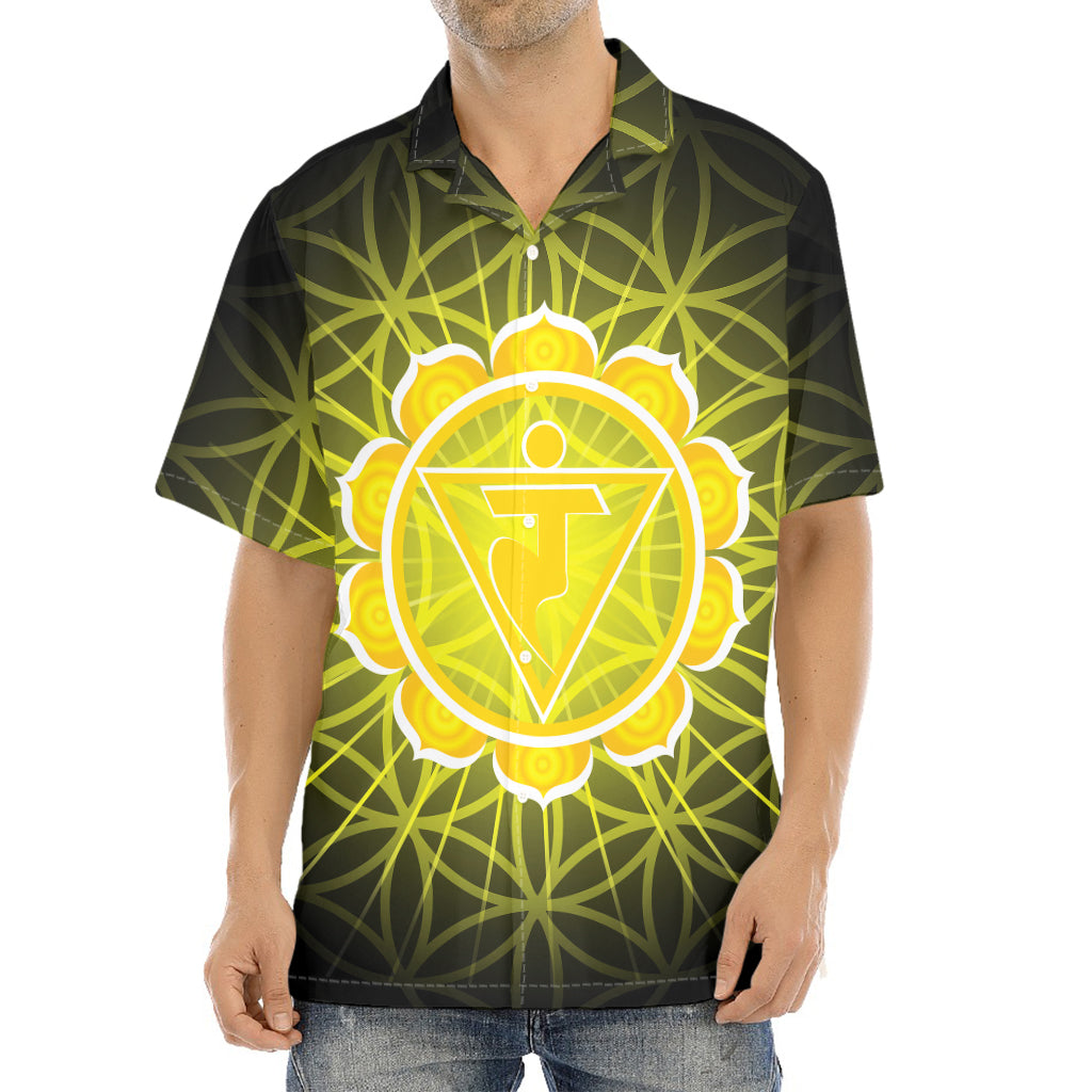 Manipura Chakra Spiritual Print Aloha Shirt
