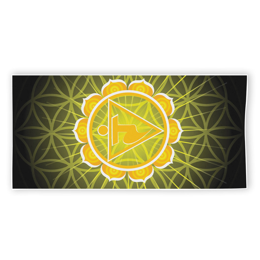 Manipura Chakra Spiritual Print Beach Towel