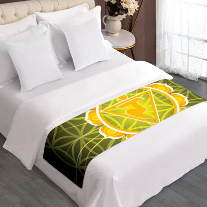Manipura Chakra Spiritual Print Bed Runner