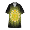 Manipura Chakra Spiritual Print Cotton Hawaiian Shirt