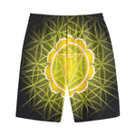 Manipura Chakra Spiritual Print Cotton Shorts