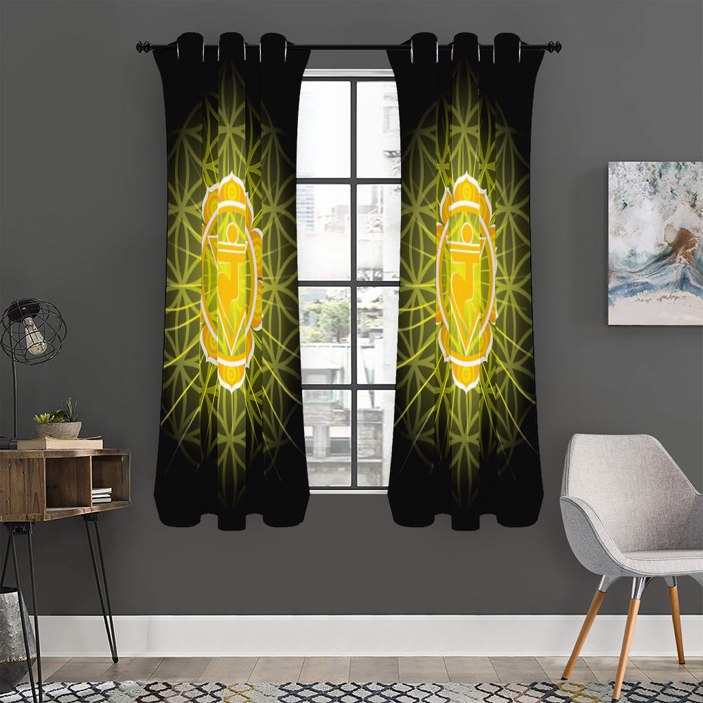 Manipura Chakra Spiritual Print Curtain
