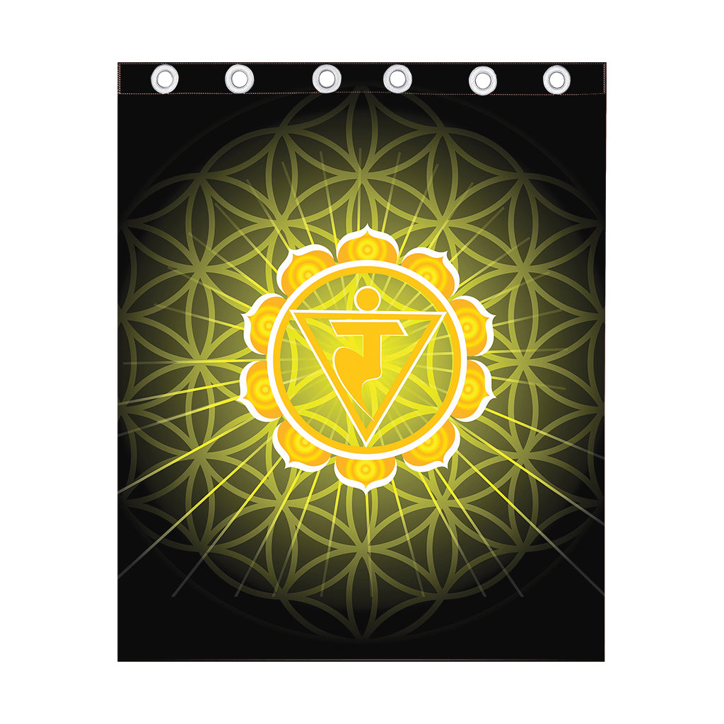 Manipura Chakra Spiritual Print Curtain