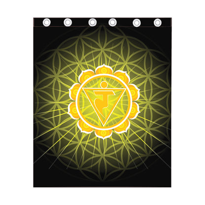 Manipura Chakra Spiritual Print Curtain