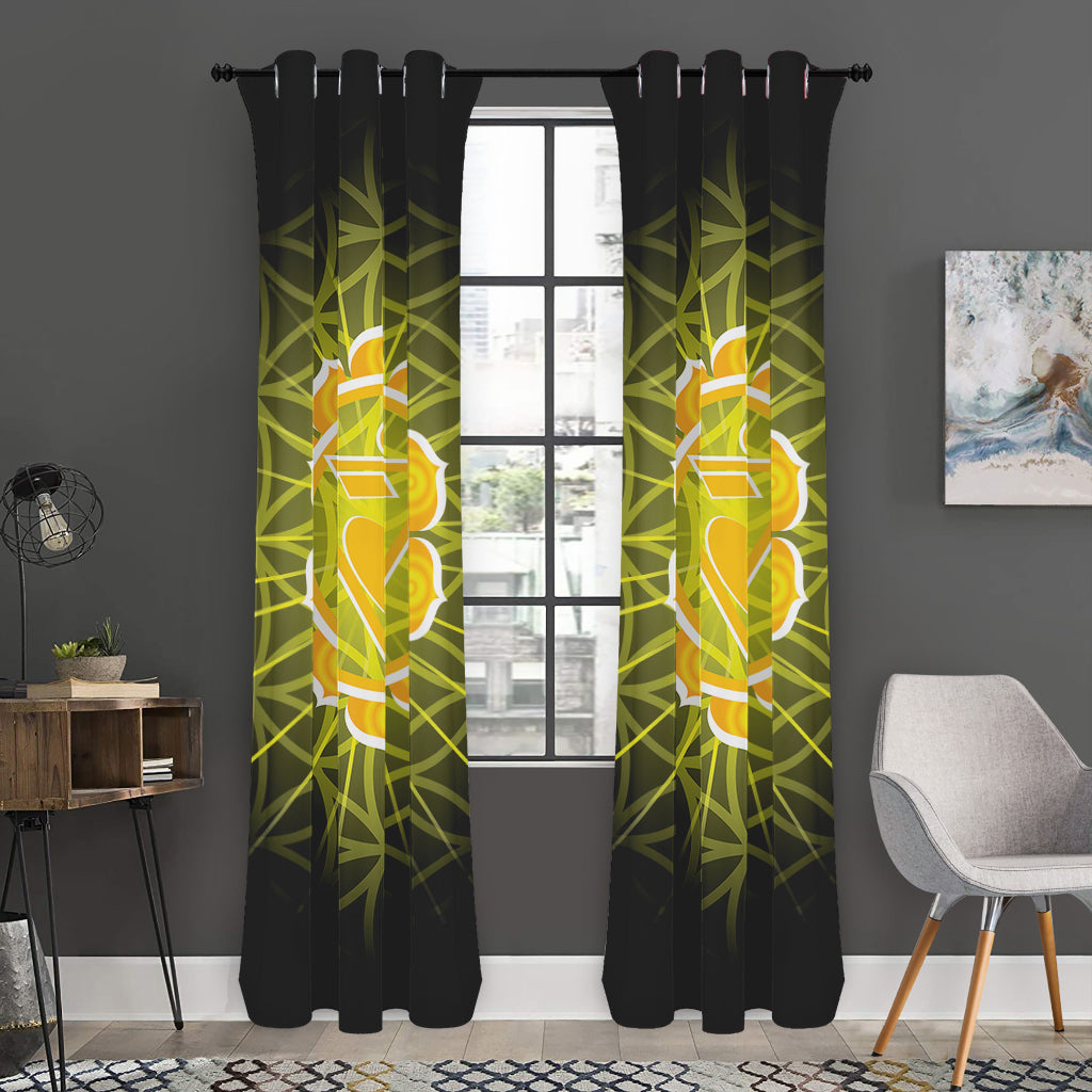 Manipura Chakra Spiritual Print Curtain