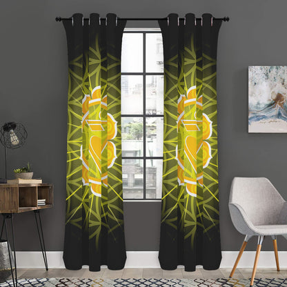 Manipura Chakra Spiritual Print Curtain