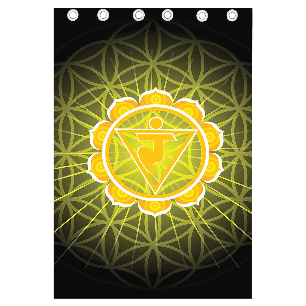 Manipura Chakra Spiritual Print Curtain