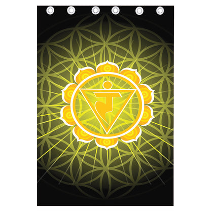 Manipura Chakra Spiritual Print Curtain