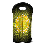 Manipura Chakra Spiritual Print Double Neoprene Wine Tote