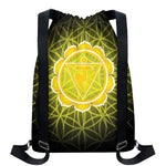 Manipura Chakra Spiritual Print Drawstring Backpack