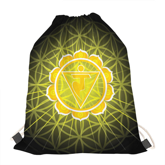 Manipura Chakra Spiritual Print Drawstring Bag