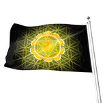 Manipura Chakra Spiritual Print Flag