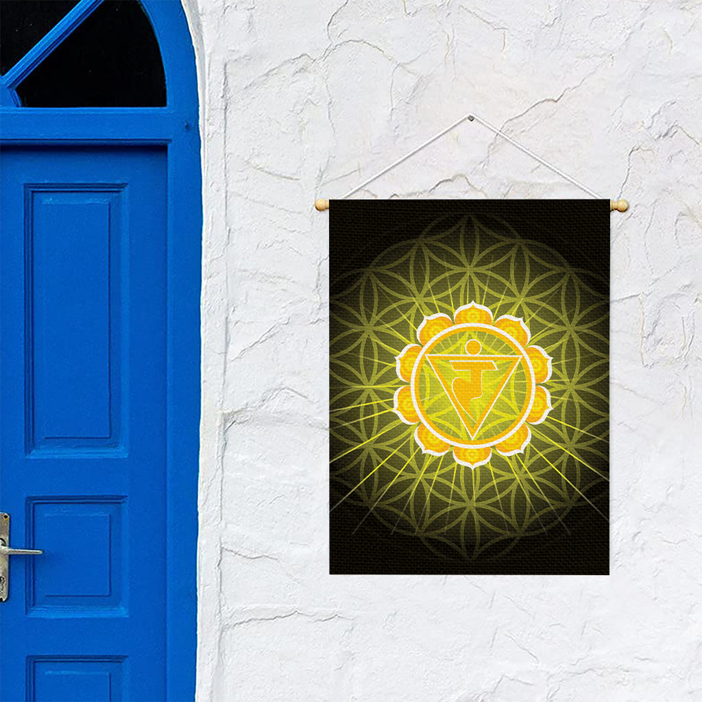 Manipura Chakra Spiritual Print Garden Flag