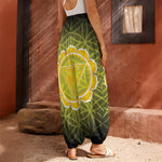 Manipura Chakra Spiritual Print Harem Pants