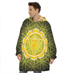 Manipura Chakra Spiritual Print Hoodie Blanket