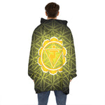 Manipura Chakra Spiritual Print Hoodie Blanket