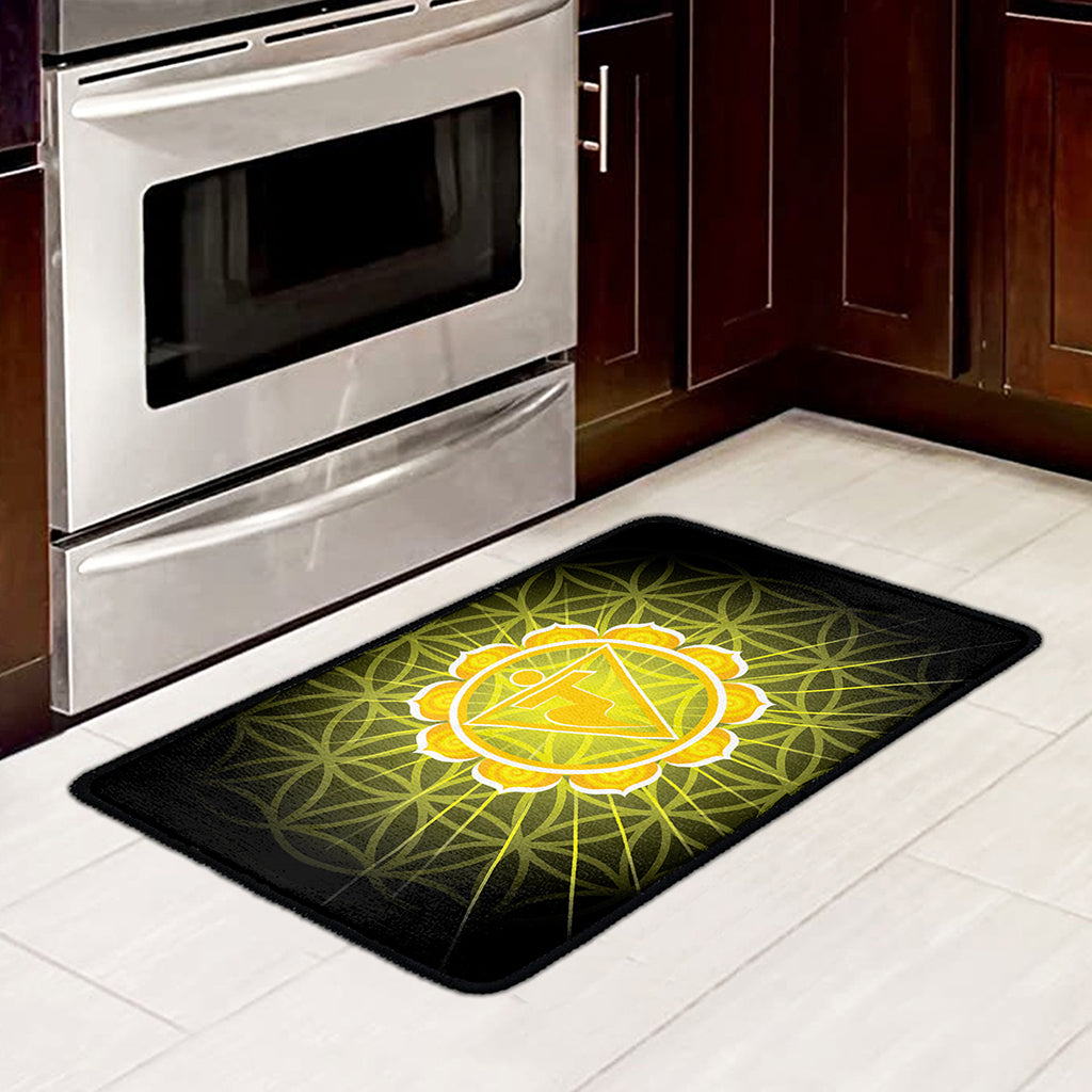 Manipura Chakra Spiritual Print Kitchen Mat