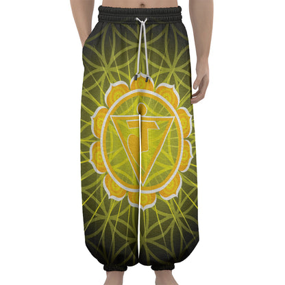 Manipura Chakra Spiritual Print Lantern Pants