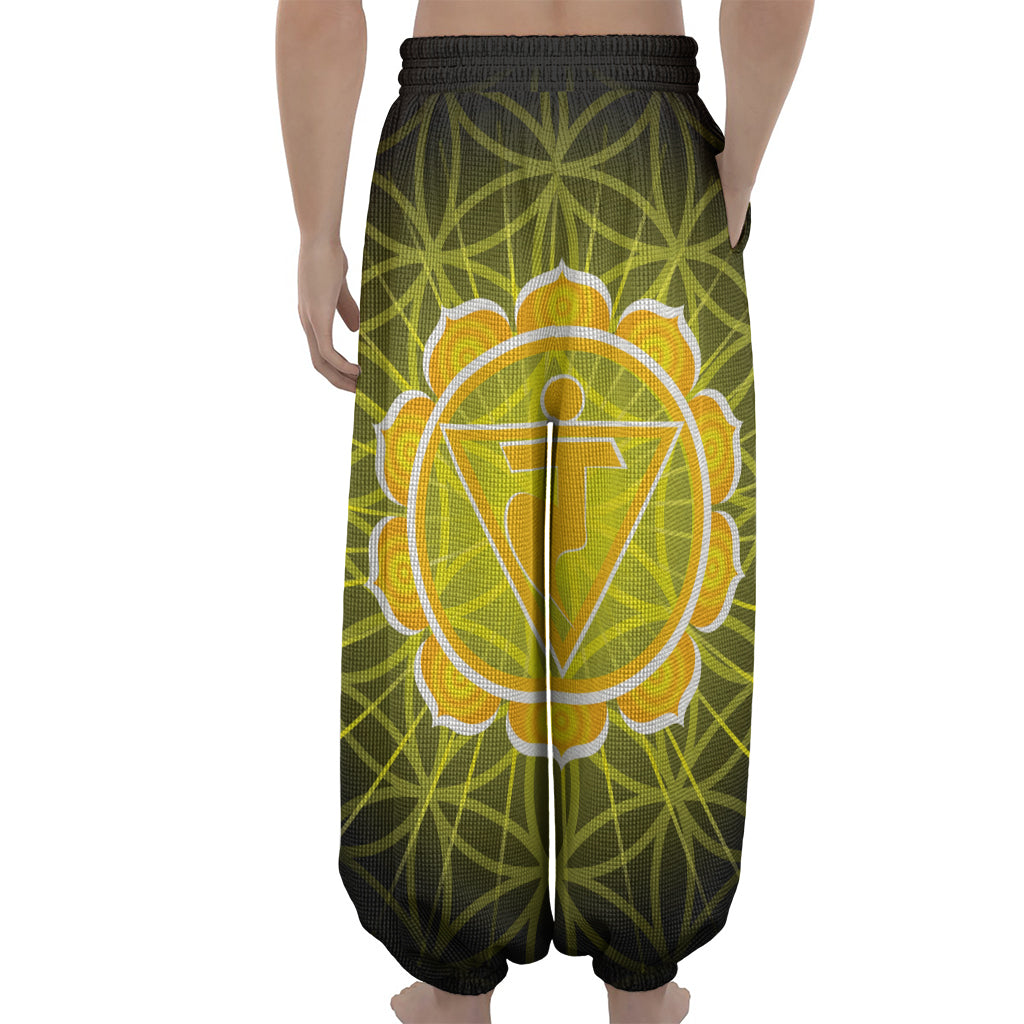 Manipura Chakra Spiritual Print Lantern Pants