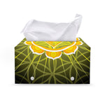 Manipura Chakra Spiritual Print Leather Tissue Box Cover