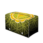 Manipura Chakra Spiritual Print Leather Tissue Box Cover