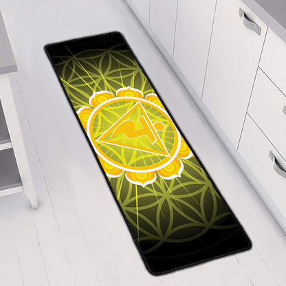 Manipura Chakra Spiritual Print Long Kitchen Mat