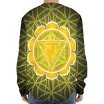 Manipura Chakra Spiritual Print Long Sleeve Baseball Jersey