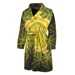 Manipura Chakra Spiritual Print Men's Bathrobe