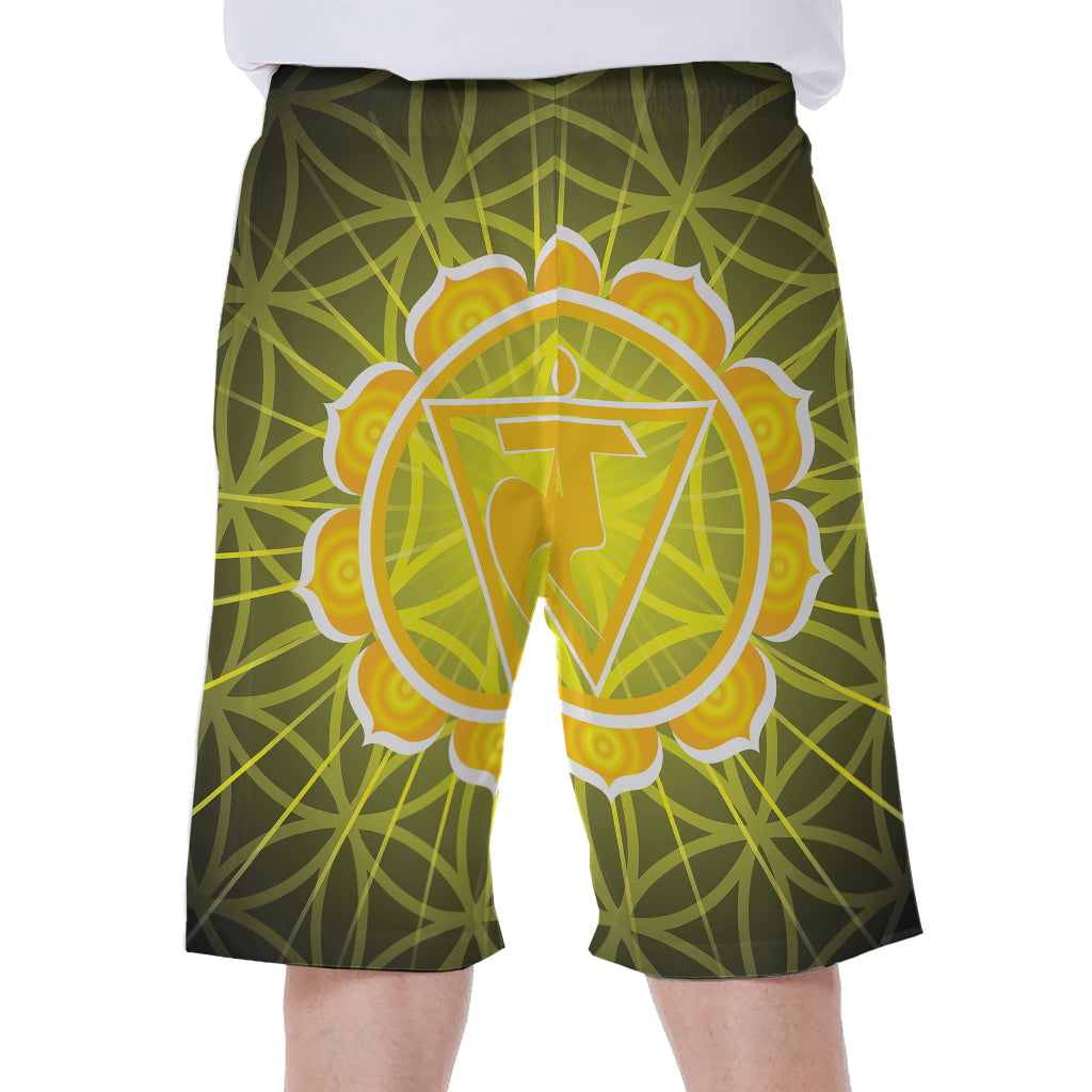 Manipura Chakra Spiritual Print Men's Beach Shorts